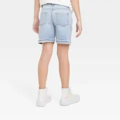 Girls' Cuffed Hem Midi Jean Shorts - Cat & Jack&trade;