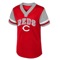 MLB Cincinnati Reds Girls' Henley Jersey