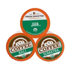 Fresh Roasted Coffee - Organic South Pacific Variety Pack - 72CT Single Serve Pods