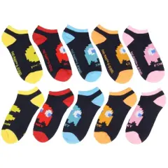 Pacman Arcade Classic Video Game 5 Pack Ankle Socks Multicoloured