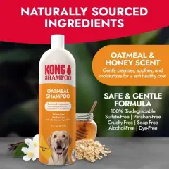 KONG Soothes Dry Skin Oatmeal Scented Dog Shampoo - 18 fl oz