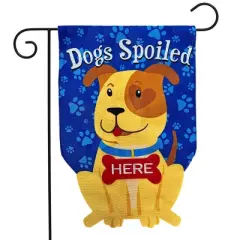 Briarwood Lane Everyday Burlap Garden Flag 12x18 For Outdoor Spoiled Pup Garden Flag Flags For Outside