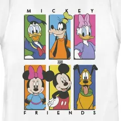 Women's Mickey & Friends Colorful Character Panels T-Shirt
