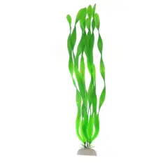 Unique Bargains Fish Tank Man-made Aquatic Kelp Grass Plant Ornament 12" Height Green 2 Pcs