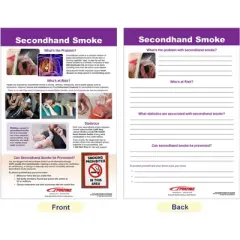 Sportime Effects of Smoking and Vaping Bulletin Board Charts, Set of 6, Grades 5 to 12