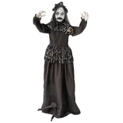 5 Ft. 2 3/4" Animated Standing Gothic Bride Halloween Decoration