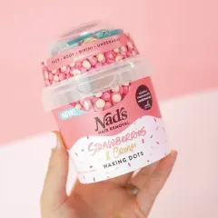 Nad's Strawberries Cream Waxing Dots, Wax Beads for Body and Face - 7oz