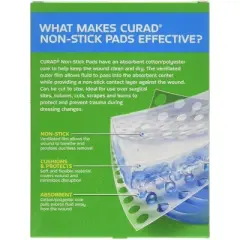 Curad Non-Stick Pads 3" x 4", 20 Count