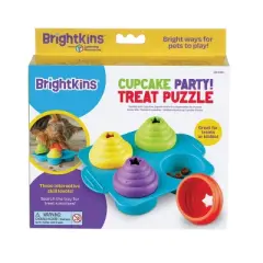 Brightkins Cupcake Party Treat Puzzle Dog Toy Dispenser