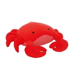 Manhattan Toy Crabby Abby Velveteen Sea Life Toy Crab Stuffed Animal, 12"