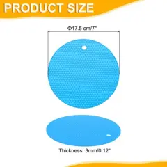 Unique Bargains Non-Slip Silicone Round Multipurpose Jar Opener Pads 3 Pcs