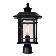 CWI Lighting,Blackburn 1 Light Outdoor Black Lantern Head