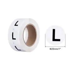 Unique Bargains Paper Self-Adhesive Round Clothing Size Sticker Label 1 Roll 500 Pcs