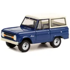 1966 Ford Bronco Blue with White Top "26th Annual Woodward Dream Cruise" (2021) 1/64 Diecast Model Car by Greenlight
