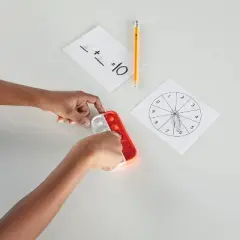 Hand2Mind Ten-frame Sensory Bubble Poppers 6pk: Educational Plastic Teaching Aid for Toddler & Preschool