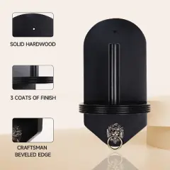 GSE Billiard Wall Mounted Wood Cone Chalk Holder, Pool Table Cone Chalk Holder