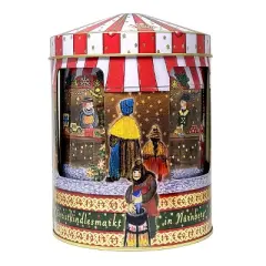 Wicklein Children Music Turning Box with 2 Assorted Nurnberger Gingerbreads (Oblaten- Lebkuchen) 7.05 Oz. (200 g)