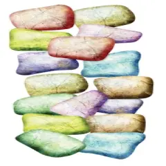 Roylco Stepping Stones Exercise Balance Kit, 40 Pieces