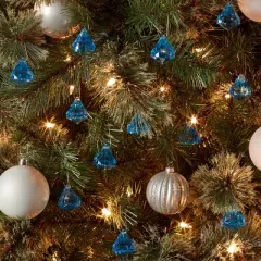 12pc Acrylic Diamond Christmas Tree Ornament Set - Wondershop&trade;