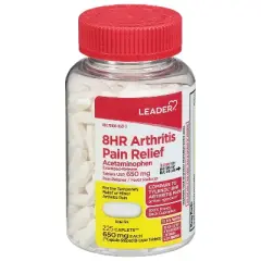 Leader 650 mg 8 Hour Arthritis Pain Relief 225 Caplets