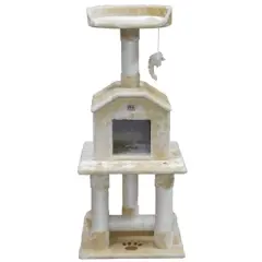 Go Pet Club 45" Classic Cat Tree Condo with Sisal Covered Posts F04