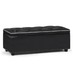 Rectangular Springfield Lift Top Storage Ottoman - WyndenHall