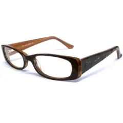 Calabria Viv Kids 45 mm Vivid-110 Designer Reading Glasses Brown Marble Crystal