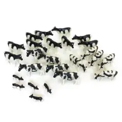1/64th 25 Pack of Holstein Cattle ZFN12662
