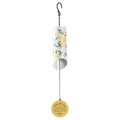Dicksons WCA-2009 Fruit of The Spirit Lemon Yellow and White 23 Inch Aluminum Decorative Wind Chime Noisemaker