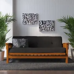 8" Full Fletcher Thermobonded High Density Polyester Fill Futon Mattress - Room & Joy