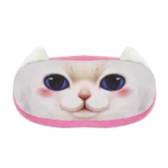 Wrapables Cat Face Zippered Pencil Case (Set of 2), Minx & Snowball