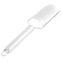 Unique Bargains Arc Shaped Garlic Ginger Fine Grater Stainless Steel Household Peelers Silver Tone 1 Pc