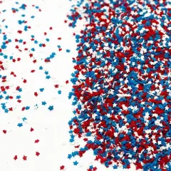Sprinkle Me This - Patriotic Small Stars &ndash; Red, White & Blue Patriotic Small Stars Sprinkles