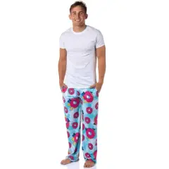 The Simpsons Homer Simpson Tie Dye Sprinkles Donuts Lounge Pajama Pants For Men