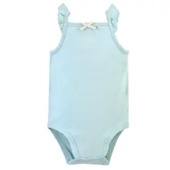 Touched by Nature Baby Girl Organic Cotton Bodysuits 5pk, Flutter Garden