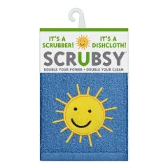 MU Kitchen Scrubsy Dish Cloth and Scrubber, Set of 2, Sunshine