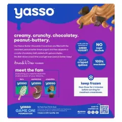 Yasso Frozen Greek Yogurt Indulgent Peanut Butter Dark Chocolate Crunch - 4ct