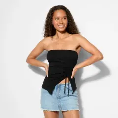 Women's Asymmetrical Slim Fit Tube Top - Wild Fable&trade;