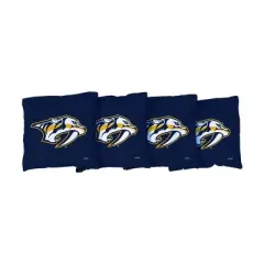 NHL Nashville Predators Corn-Filled Cornhole Bags Navy Blue - 4pk
