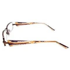Calabria 845 Designer Women Rectangle Techno Reading Glasses with Hard Case 53mm +2.50