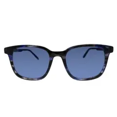 Hugo Boss BOSS 1036/S 38I Unisex Square Sunglasses Blue Horn 51mm