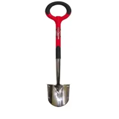 Radius Garden PRO Ergonomic Stainless Steel Floral Shovel, Red