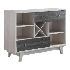 Abrama 2 Drawer Buffet White Oak/Distressed Gray - HOMES: Inside + Out