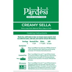 Pardesi Parboiled Basmati Rice 10lbs - Rice with Low Glycemic Index | Long Grain Sella Rice Product of India