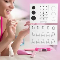 Unique Bargains Reusable Nail Art Stamping Mat 2 Pcs