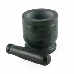 Inox Artisans Primrose Green Marble Mortar & Pestle