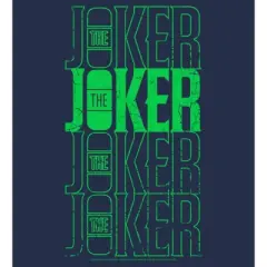 Men's Batman Joker Vintage Name Stack T-Shirt