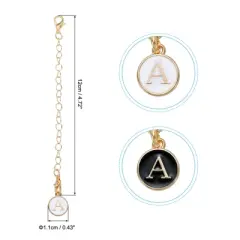 Unique Bargains Charm Personalized Initial Name ID Stanley Tumbler Cup Accessories 2 Pcs