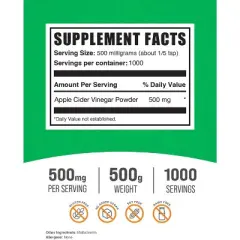 BulkSupplements Apple Cider Vinegar Powder