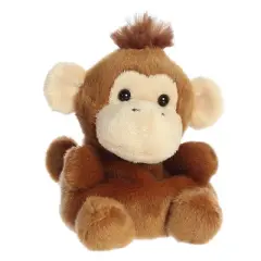 Aurora Mini Boomer Monkey Palm Pals Adorable Stuffed Animal Brown 5"